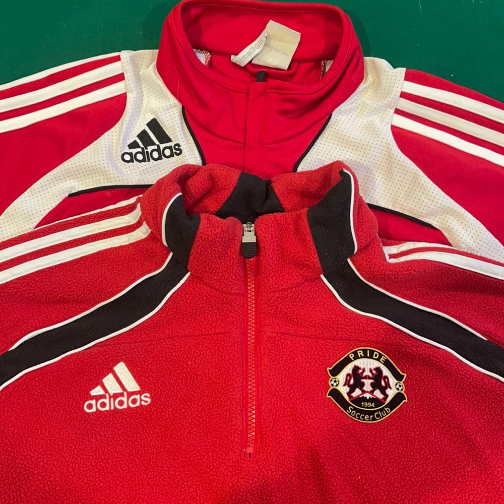 Two Adidas sweaters pullovers